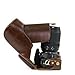 Price comparison product image MegaGear "Ever Ready" Protective Leather Camera Case, Bag for Nikon D5600, D5500 18-140mm, 18-105mm DSLR Camera (Dark Brown)