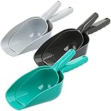 AYUDANTE DEL HOGAR: ¡Un juego de cucharas medidoras de cucharas de medir pequeñas y grandes para harina, azúcar, helados, dulces, especias, cereales, alimentos para animales o detergentes!