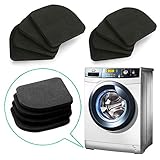 QISF Lot de 8 tapis de lave-glace anti-vibrations en EVA pour machine à laver, réfrigérateur, sèche-linge, tapis de course, chaise de table