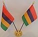 Produktbild Mauritius Flagge von Mauritius vorgesehen 2 Desktop Table-Display, Gold