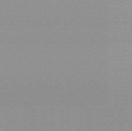 Duni Cocktail-Servietten 3lagig Tissue Uni 250er granitgrau, 24 x 24 cm