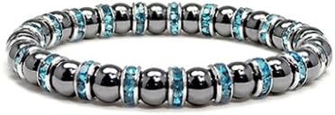 Accents KingdomMagnetic Bracelet Women's Tuchi Simulated Pearl Hematite Magnetic Therapy Bracelet, 7.5'