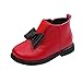 Produktbild TPulling Winter Kinder Kid Mädchen Warme Bowknot Leder Martin Kurze Stiefel Schuhe