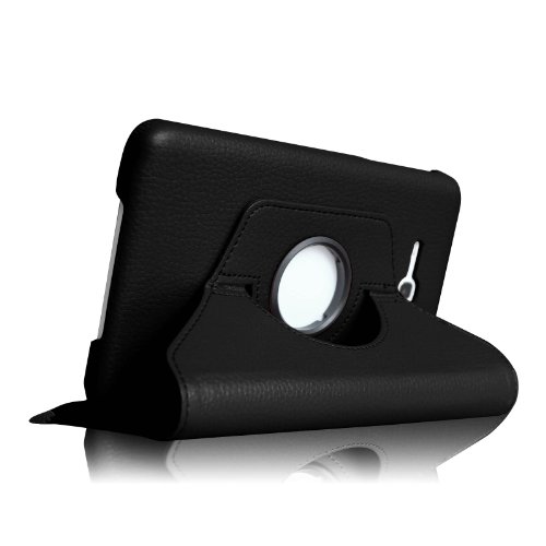 Fintie Samsung Galaxy Tab 3 7.0 Lite T110 T111 Hülle – 360° Drehbarer Stand Smart Cover Case Schutzhülle Tasche Etui mit Ständerfunktion für Galaxy Tab 3 7.0 Lite (7 Zoll) Tablet, Schwarz - 8
