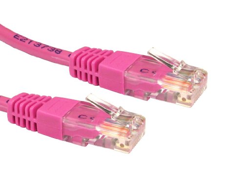 MHP® 5M Cat 6 Gigabit Ethernet Patch Blei / RJ45 LAN-Netzwerkkabel Rosa