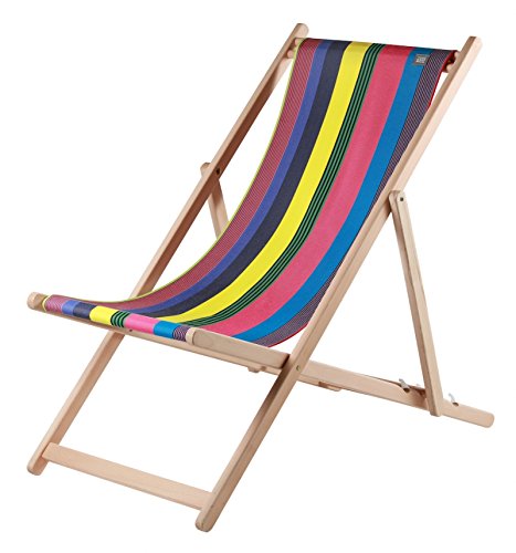 décoetcompagnie Chaise Longue transat chilienne Belize - Tissage de Luz