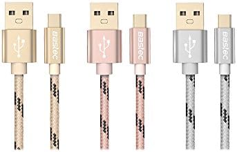 Deluxe 2in1 Sync and Charge USB Data Cable Nylon Basket Htenem Wire with Gold-Plated Metal Connector/Micro USB Data Cable For Sony S6 Android Samsung Galaxy S5 S4, HTC, u.v.a.m. Benisto Nylon Type C Male Gold Plated/High Tensile Strength, High Quality Strong. Nylon Data Cable Environmental Pet Nylon Wire Braid, Stronger, Hard-Wearing, Very Durable