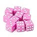 Produktbild Manyo 10pcs Mehrfarbig 6 Seitige Würfel, leicht und tragbar, perfekt für Brettspiel, Club und Bar Spiel Tool, Familienspiel, Math Teaching. (Pink)