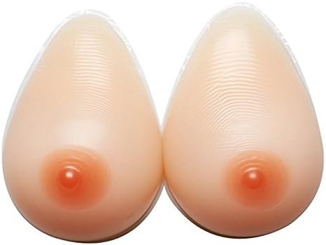Silicone Breast Forms, Suplyss False Boobs Fake Breast, 100% Non-allergic Medical Silicone Breast, Beige Nude