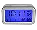 Produktbild LCD Digital Snooze Wecker-Sensor-Licht LED-Hintergrundbeleuchtung-Temperatur-Feuchtigkeit , Silver