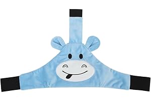 Alaoo Baby Child Car Seat Head Support, Adjustable Car Safe and Cozy Sleep Positioner, Seat Neck Protection Belt for Toddler Child Children Kids Infant (Blue Calf)