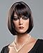 Forever Young Ladies Short Dark Brown Auburn Blend Wig in Classy Bob Style