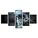 Produktbild Loiazh - Leinwand Wandkunst drucken Bild - dekorative Malerei - 5 Stück-Home und Büro Wanddekoration Adler Frameless 55x20 45x20 35x20(cm)