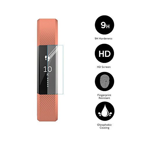 EXINOZ® Fitbit Alta HR Displayschutz PACK OF 5 | Hochgradiger Schutz mit 1 Jahr Umtauschgewährleistung | Nur das Beste für Ihre Fitbit Alta Smart Watch - 3