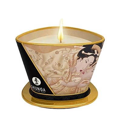 Shunga Bougie de Massage Lueur et caresses