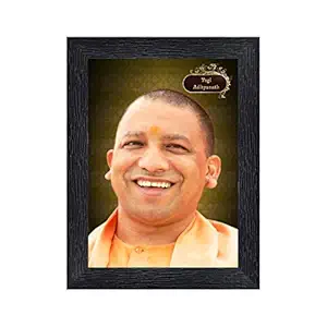 Yogi Adityanath Wood Photo Frames with Acrylic Sheet (Glass)(photoframe,Multicolour,8x6inch)-13744