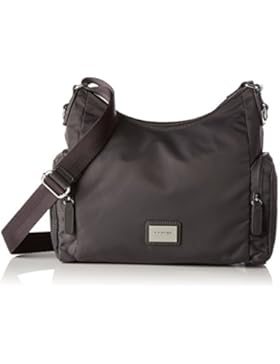 Bogner Damen Aria Umhängetasche, Grau (Nickel), 14x22x29 cm
