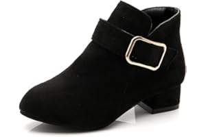 FM2018XSL Ragazze Stivali di Modo Stivali Per Bambini Tacco Basso Scamosciato Stivali Corti Inverno Caldo Snow Boots Antiscivolo Scarpe Outdoor