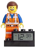 Wecker mit legendärer LEGO Movie 2 Emmet Minifigur. Digitales LCD-Display.