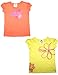 (Pack of 2) Adidas Toddler Crew-Neck Short Sleeve T-Shirt 2T Orange & Yellow