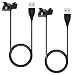 Produktbild MagiDeal 2 Stücke Schwarz USB Kabel Ladekabel Ladegerät mit Klemme für HUAWEI Ehrenband Watch