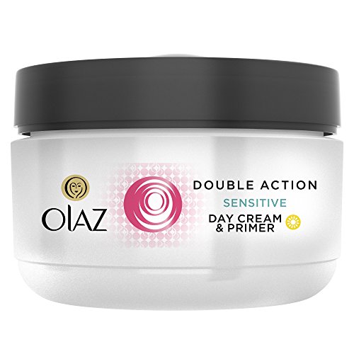 Olaz Double Action Tagescreme & Make-up Basis Feuchtigkeitspflege für empfindliche Haut, 50 ml - 2