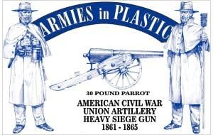 Armies in Plastic AIP5500 American Civil War Union Artillery 30lb Parrot Gun