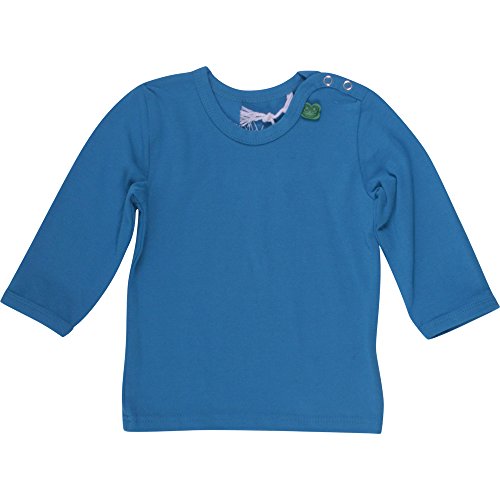Fred's World by Green Cotton Baby Boys Alfa l/sl T baby Shirt, Blue (jewel Blue 018453703), 12-18 Months (Manufacturer size: 86)