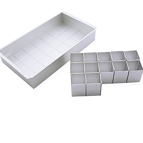 Anokay Aluminium Backformen / Kuchenform verstellbar Antihaft für Groß Buchstaben Alphabet Zahlen DIY Backen Formen Set Ausstechformen Hochzeit Geburtstag Taufe - 4