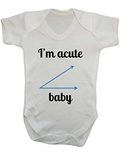 I'm Acute Baby Funny Acute Angle Math Angles Geek Nerdy Parody Cute Baby Onesie Vest