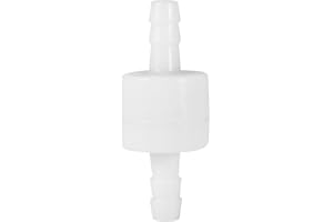 WIFEHELPER Valvola di ritegno, valvola di ritegno in linea in plastica olio combustibile acqua gas aria ritorno unidirezionale durevole per acqua combustibile GPL (6 mm)
