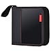 Price comparison product image CD Case, COOFIT DVD Case 28 Capacity DVD Storage Classic Square DVD Case VCD Wallet Storage Organizer Black