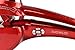 CoFashion Tourmaline Ceramic Miraculous LCD Big Digital Display Automatic Hair Styling Curling Iron Magic Wand Party Club Curler Professional Curl Machine (Red)