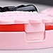 ODN Pink Bowknot False Eyelash Storage Box Makeup Cosmetic Mirror Case Organizer