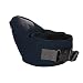Side Ride Comfort Breathable Pure Cotton Infant Baby Kid Child Toddler Hipseat Belt Padded Safe Buckle Waist Stool Walkers Front Carrier Max Load 25Kg (Dark Blue)
