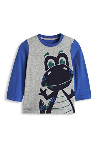 ESPRIT Baby-Boys 095EEBK006 Dinos T-Shirt, Blue, 12-18 Months (Manufacturer Size:86)