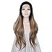 Price comparison product image TOP-MAX 30 Inches Long Straight Brown Mixed Top Black Lady Girls Cosplay Lace Front Wig Lace Hair