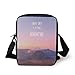 Produktbild WITHY Adventure,Ethereal View of Kawah Ijen Crater in Indonesia Scenic Misty Land Decorative,Pale Pink Tan Pale Blue Print Kids Crossbody Messenger Bag Purse