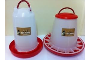 SM PET SUPPLIES P&T Poultry 6Kg Feeder & 6Ltr Drinker Chicken Set