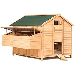 IDMarket - Poulailler Chalet en Bois 15 à 18 Poules avec pondoir