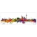 Produktbild Berlin Skyline Poster Michael Tompsett (91,5cm x 30,5cm) + Ü-Poster