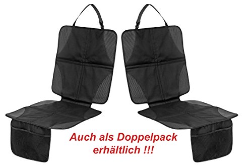 Filfia Kindersitz-Unterlage, Deluxe Autositz-Auflage aus hochwertigem Obermaterial, Isofix und Waschmaschinen geeignet, schwarz - 9