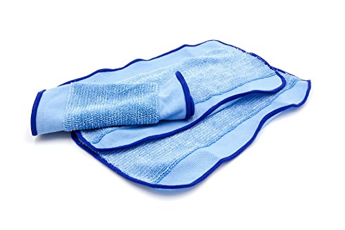 vhbw 3x Nasswischtuch Set für Wischroboter iRobot Braava 320, 380, 380t, 390, 390t, Mint Plus 5200, 5200C