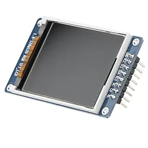 1.8inch LCD Display Module, TFT Screen Module 128 x 160 Resolution Onboard Driver ST7735 SPI Interface, Full-Color LCD Screen Display Controller Module