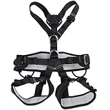 Peso limitado: 230 kg XYQY Arnés de Escalada Roca al Aire Libre Árbol de Escalada Rappel Cinturón de Seguridad de Cuerpo Completo Arnés Negro para Acampar Senderismo Equipo de Tallado Accesos de Escalada