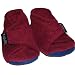 TOZIES Baby Toddler Soft Indoor Play Shoes / Slippers NON SLIP Designed to Stay-on (Sizes 12-18 months) BERRY