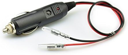 28CM Longer Wide Voltage 12V-24V Fused Replacement Cigarette Lighter Plug with Leads