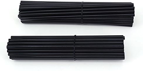 Spoke Guard Wrap Covers Protector Skins For Motocross Supermoto Dirt Bike Rim black