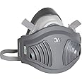 3M Plastic Combo Of (1200 Half Facepiece Reusable N95 filter Respirator Without Cartridge, 1744C Filter And 1700 Filter Holder),Grey