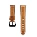 Produktbild Altsommer Armband 22mm für Samsung Gear S3 Samtleder Sportarmband Uhrenarmband Schnellverschluss Ersatzband für Herren Damen mit Edelstahl Metall Schließe Schwarz Braun Gelb (Gelb)